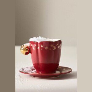 NEW New York City Ballet - Espresso Cup & Saucer - Red